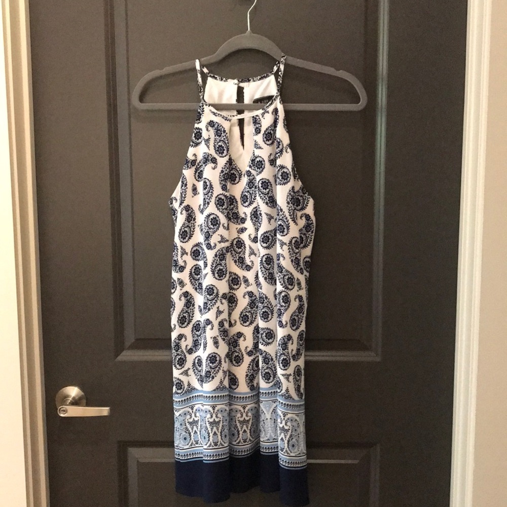 B. Darlin navy and white dress